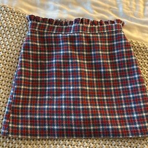 Topshop plaid skirt size 6